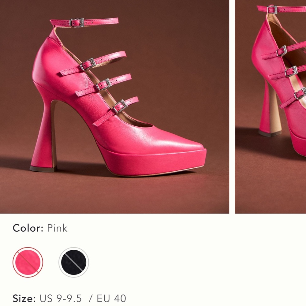 Vicenza Strappy Pumps from Anthropologie! Brand new in box, sexy Pink Heels